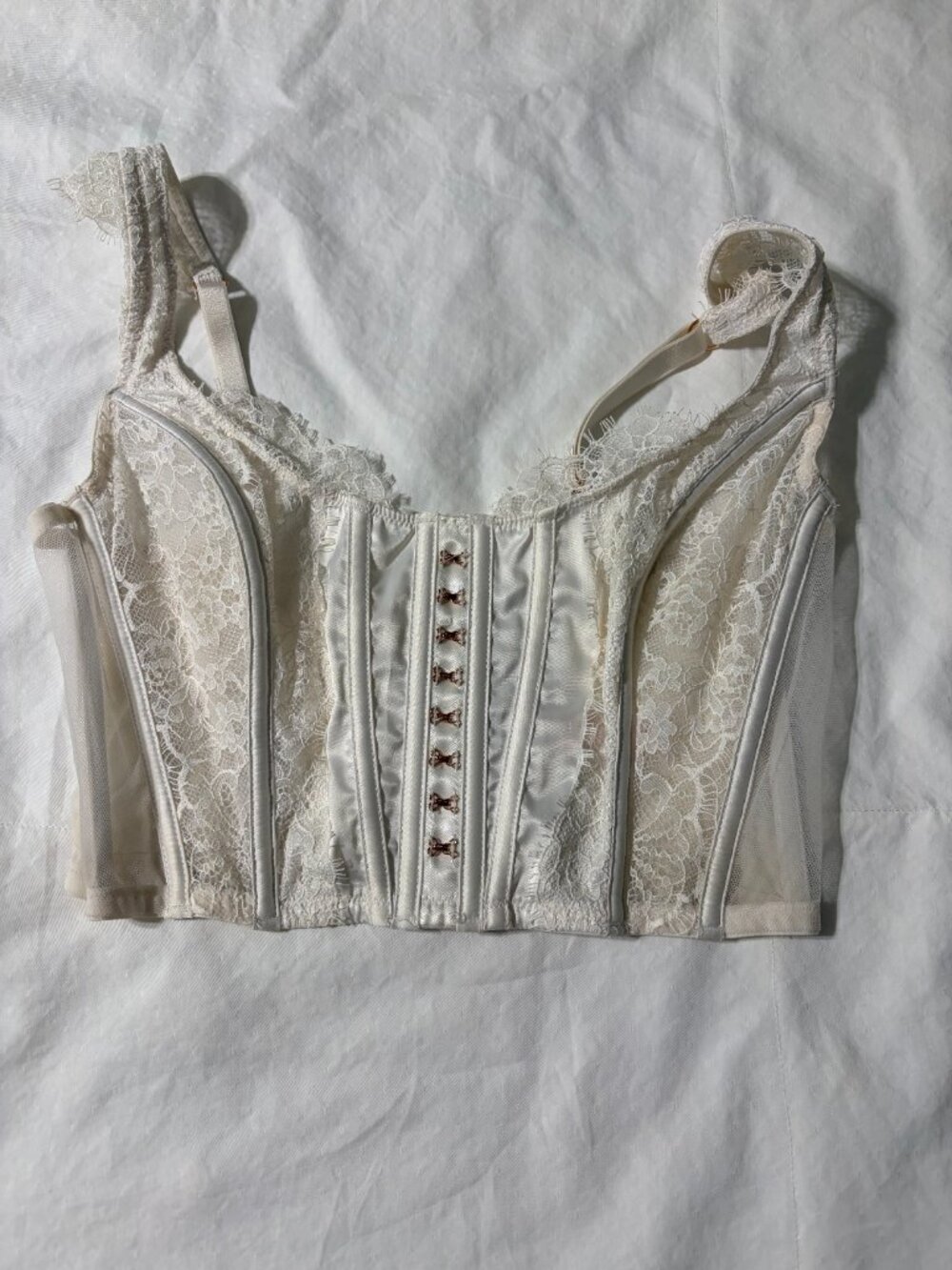 Victoria's Secret Dream Angels White Lace Corset